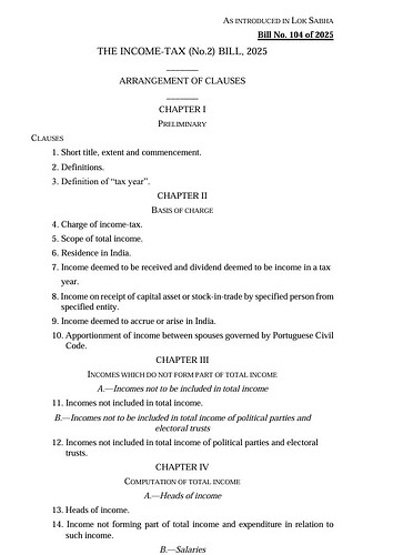 THE INCOME-TAX (No.2) BILL, 2025